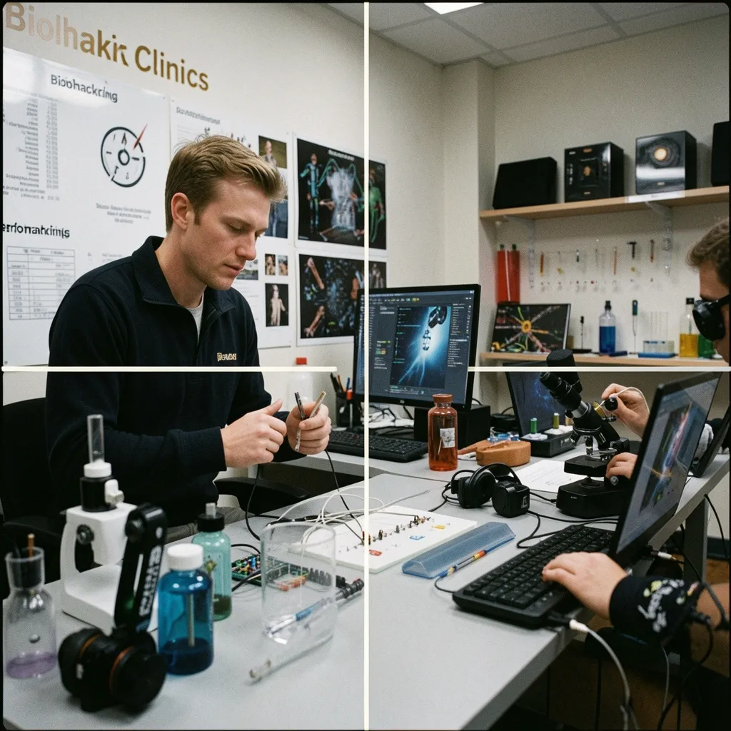 Soft abstract lighting in a clinical workspace