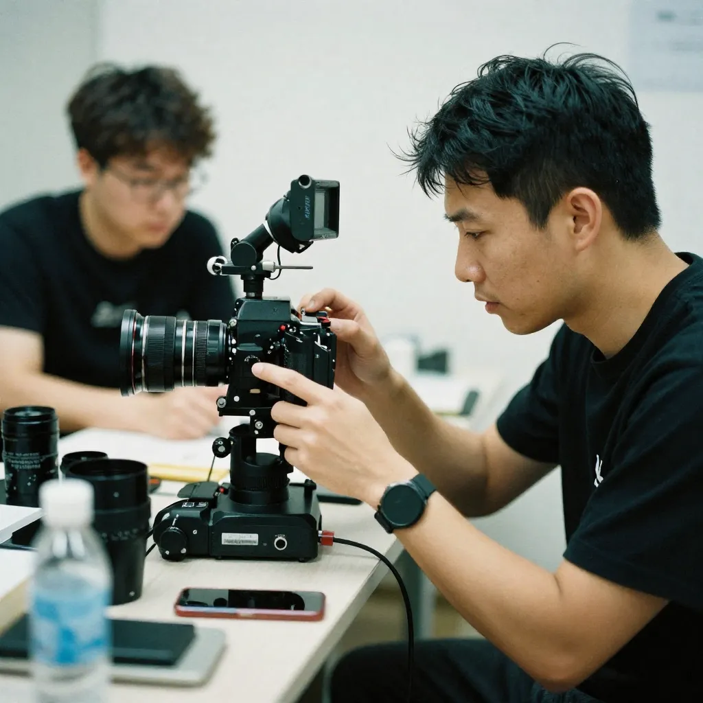Interior corridor with soft lighting